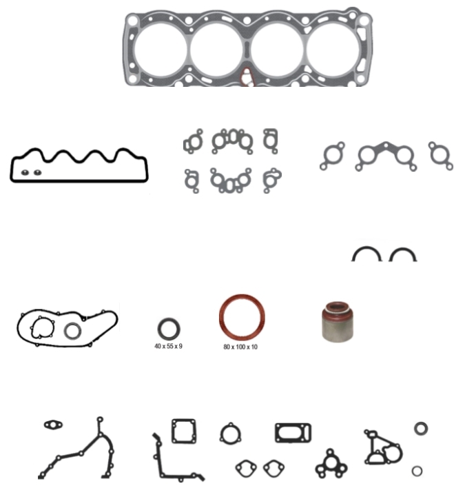 JGO JUNTAS DE MOTOR COMPLETO  NISSAN SENTRA 90-95  1.6 CARB 8V