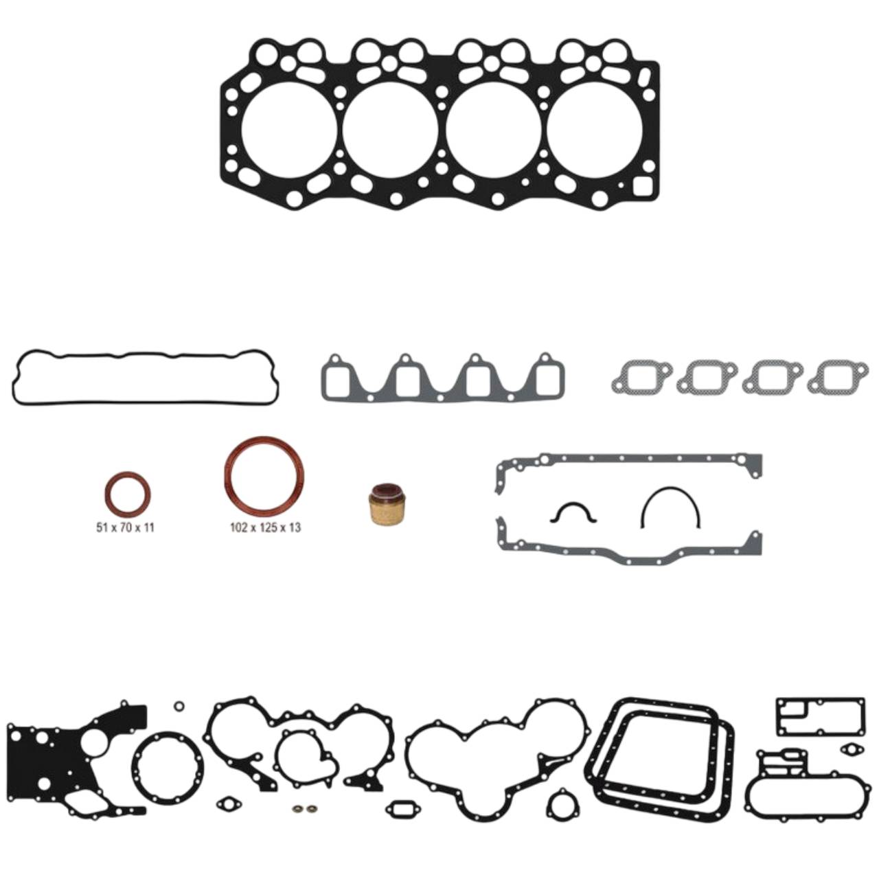 JGO JUNTAS DE MOTOR COMPLETO MAZDA SL-T 3.5 4 CIL 92- NKS