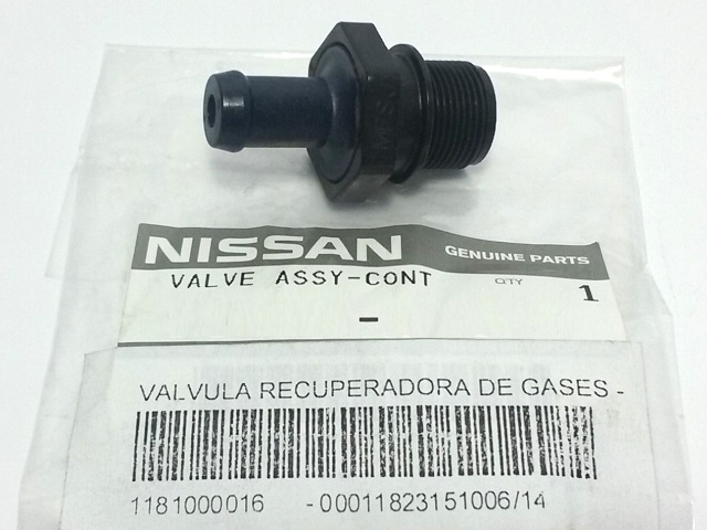 VALVULA RECUPERADORA DE GASES - PCV  NISSAN MARCH 12-   1.6 INY