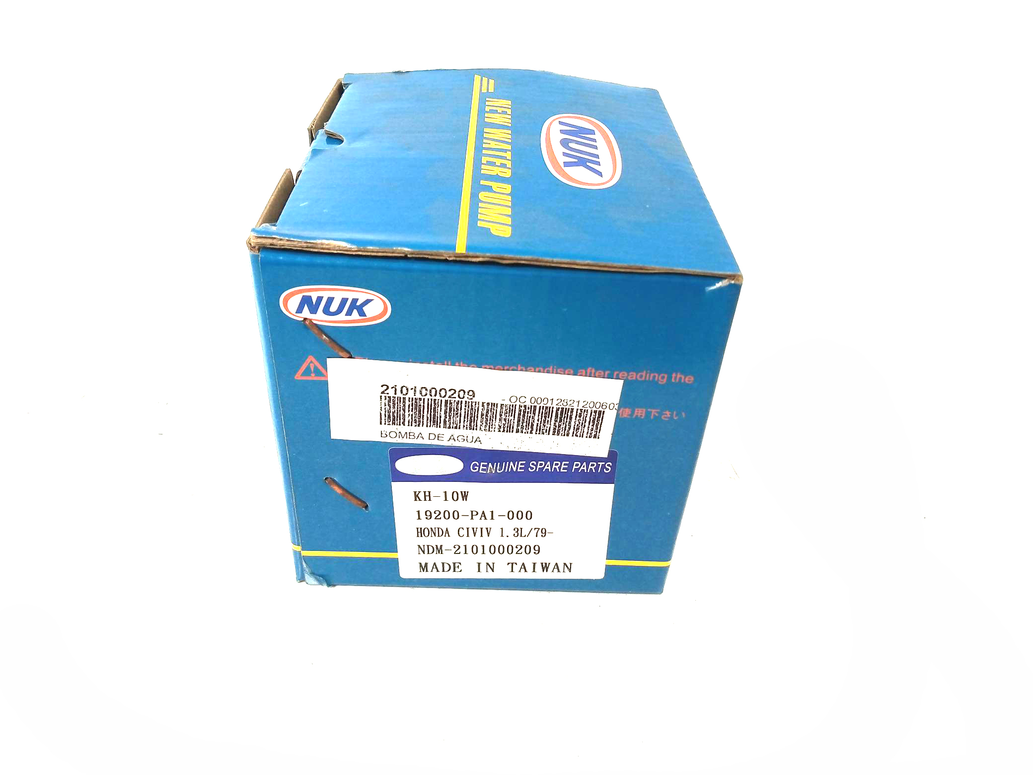 BOMBA DE AGUA HONDA CIVIC EN 1.3 79-81 MARCA NUK - foto 3