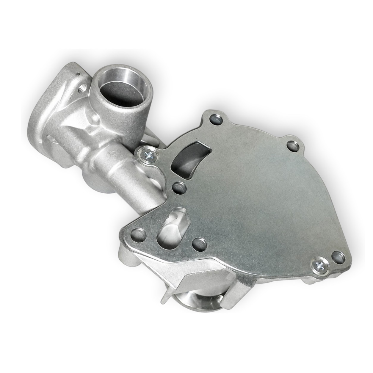 BOMBA DE AGUA HYUNDAI H100 H1 GALLOPER D4B 2.5 BASE REDONDA MARCA NUK - foto 3