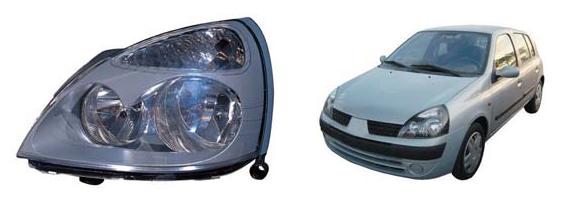 OPTICA RENAULT CLIO II 06-> M/GRIS DER. MARCA DEPO