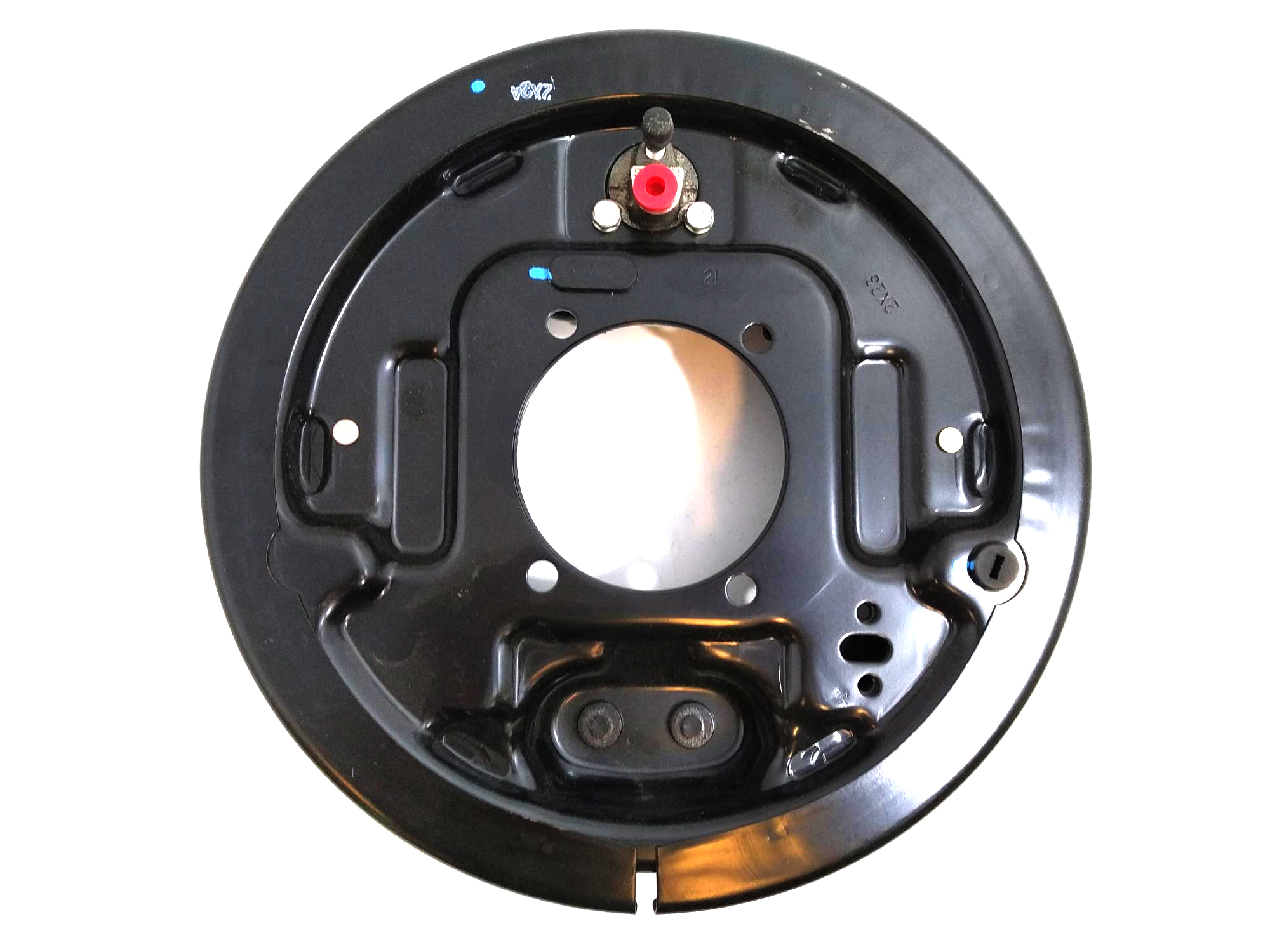 PLATO DE FRENO TRASERO COMPLETO IZQ  NISSAN NP300 10-14 (mex)  2 - foto 2