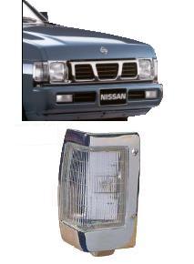 FARO DELANTERO DER  NISSAN PICK UP 86-02 D21 CROMADO 3.0 INY V6